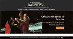 Desktop Screenshot of cappellamarciana.it