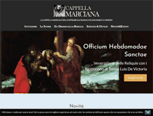 Tablet Screenshot of cappellamarciana.it